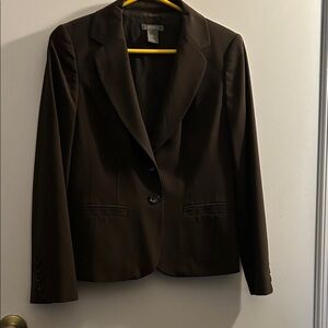 Ann Taylor Petites Stretch Jacket Brown